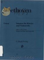 SONATEN FUR KLAVIER UND VIOLONCELLO SONATAS FOR PIANO AND VIOLINCELLO PDF电子版封面