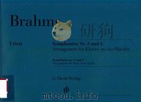 SYMPHONIEN NR.3 UND 4 ARRANGEMENT FUR KLAVIER ZU VIER HANDEN SYMPHONIES NO.3 AND 4·ARRANGEMENT FOR P（ PDF版）