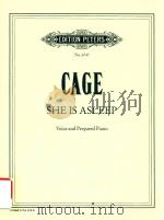 SHE IS ASLEEP VOICE AND PREPARED PIANO（1943 PDF版）