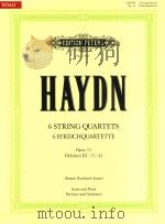 6 STRING QUARTETS 6 STREICHQUARTETTE OPUS 33 HOBOKEN Ⅲ: 37-42 SCORE AND PARTS PARTITUR UND STIOMMEN（ PDF版）