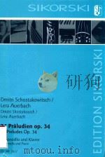 24 PRALUDIEN OP.34 24PRELUDES OP.34 VIOLNECLLO UND KLAVIER VIOLONCELLO AND PIANO（ PDF版）