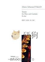 SONATE FUR FLOTE UND CEMBALO ES-DUR SONATA FOR FLUTE AND HARPSICHORD IN E FLAT MAJOR BWV 1031 H.545 PDF电子版封面 JOHANN SEBASTIAN BACH BARTHOLD