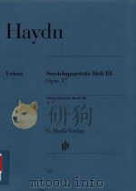 STREICHQUARTETTE HEFT III OPUS 17 STRING QUARTETS BOOK III OP.17 VIOLINE I-II VIOLA VIOLNCELLO（ PDF版）