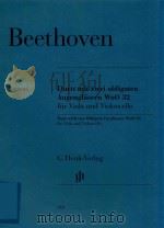 DUETT MIT ZWEI OBLIGATEN AUGENGLASERN WOO 32 FUR VIOLA UND VIOLONCELLO DUET WITH TWO OBLIGATO EYEGLA（ PDF版）