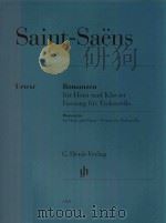 ROMANZEN FUR HORN UND KLAVIER FASSUNG FUR VIOLONCELLO ROMANCES FOR HORN AND PIANO VERSION FOR VIOLON（ PDF版）