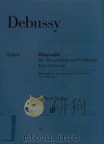 RHAPSODIE FUR ALTSAXOPHON UND ORCHESTER KLAVIERAUSZUG RHAPSODY FOR ALTO SAXOPHONE AND ORCHESTRA PIAN PDF电子版封面