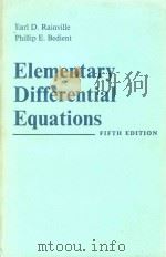 Elementary differential equations Fifth Edition（1964 PDF版）
