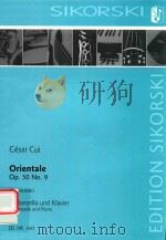 ORIENTALE FUR VIOLONCELLO UND KLAVIER VIOOLNCELLO（6 PDF版）