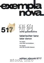 TATARISCHER TANZ TATAR DANCE CONTRABBASSO Ⅰ-Ⅱ PDF电子版封面