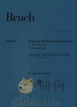 ROMANZE FUR VIOLA UND ORCHESTER F-DUR OPUS 85 KLAVIERAUSZUG ROMANCE FOR VIOLA AND ORCHESTRA IN F MAJ（ PDF版）