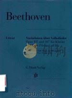 VARIATIONEN UBER VOLKSLIEDER OPUS 105 UND 107 FUR KLAVIER UND FLOTE (VIOLINE) AD LIB.VARIATIONS ON F（ PDF版）
