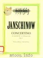 CONCERTINO IM RUSSISCHEN STIL IN THE RUSSIAN STYLE FUR VIOLINE UND KLAVIER FOR VIOLIN AND PIANO OP.3 PDF电子版封面
