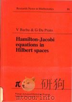 Hamilton-Jacobi equations in Hilbert spaces（1983 PDF版）
