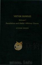 Vector bundles Volume 1 Foundations and stiefel-Whitney classes 1982 PDF电子版封面 0125293011 Howard Osborn