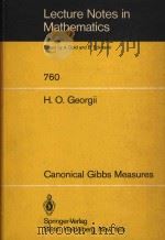 Canonical Gibbs measures : some extensions of de Finetti's representation theorem for interacti（1979 PDF版）