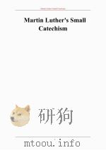 马丁路德的小本《教理问答》（ PDF版）